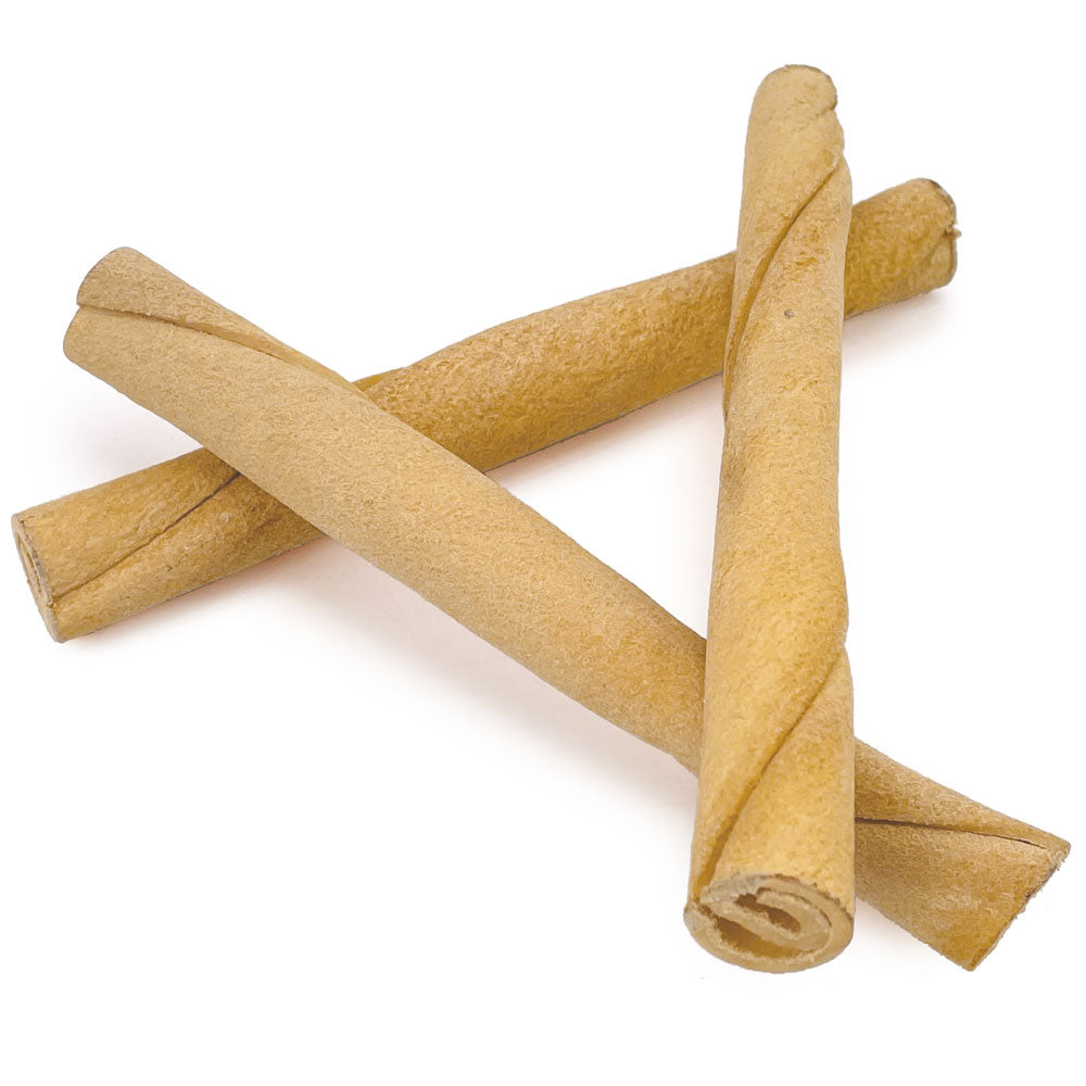 USA Premium Rawhide Twists for Small Dogs, 5 Inch, Lightly Smoked, 200 Count - USA Wholegrain Beef, One-Piece, Easy Digestion, High Protein 